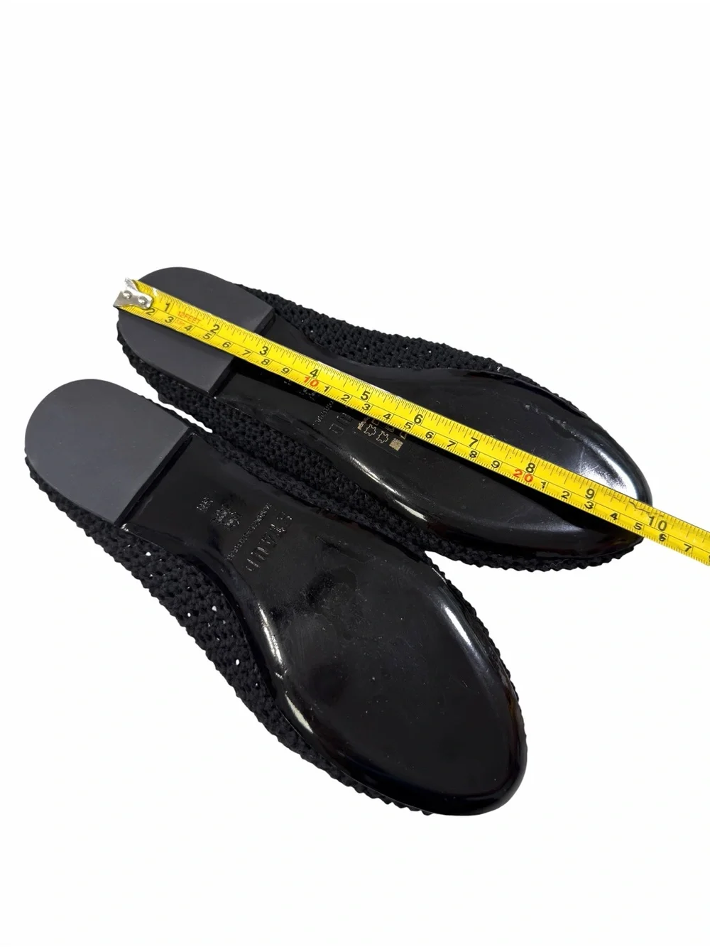 NWOB Staud Alba Black Crochet Ballet Flat Shoes Women’s Size 38/ US 8